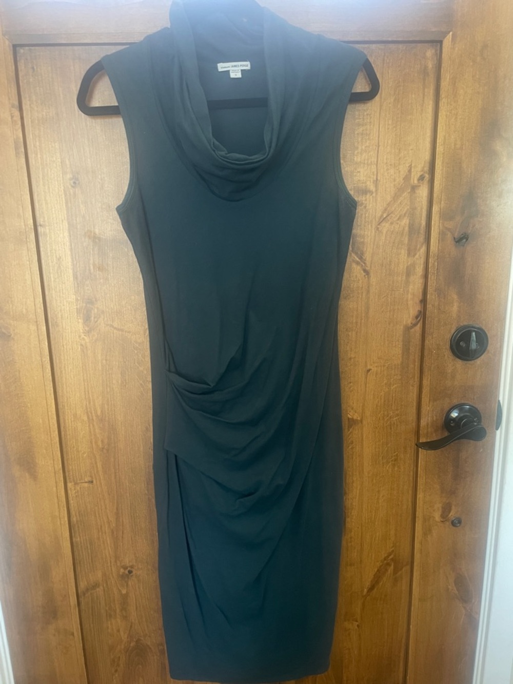 James Perse Sleeveless Cowl Midi Dress